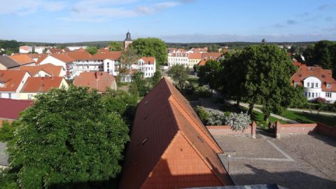 Blick vom Fangelturm der Burg Wesenberg