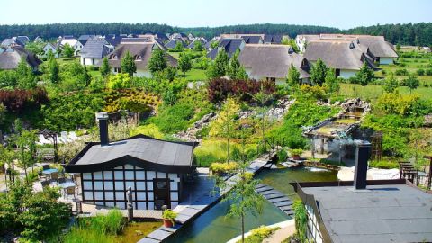 Ferienhaussiedlung auf dem Gelände des Van der Valk Resorts